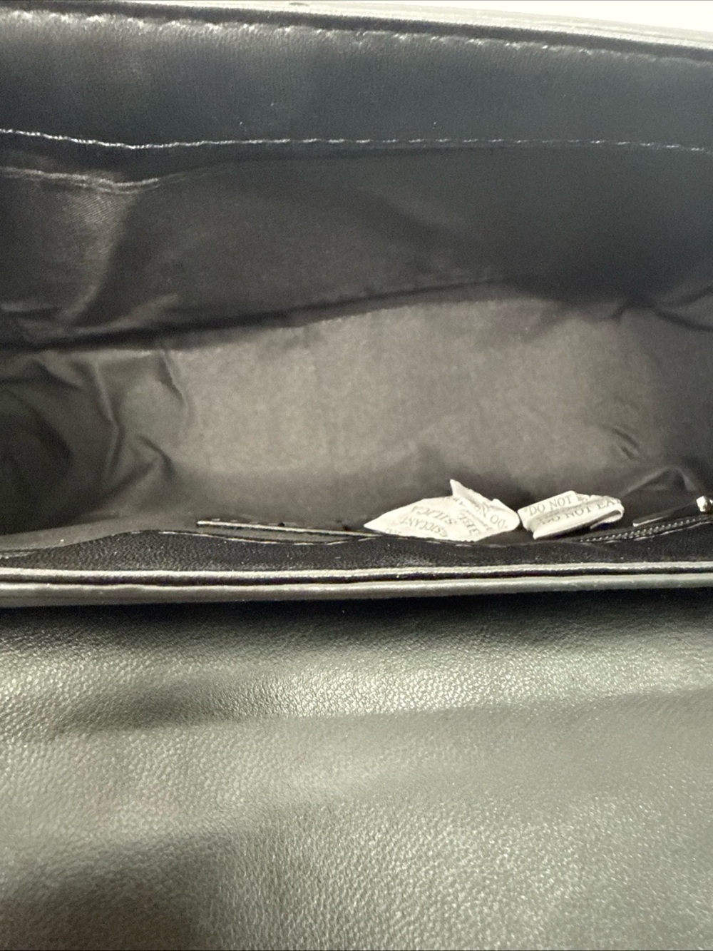 Badgley Mischka Black Quilted black diamond denim Crossbody Bag Silver Hardware - Picture 10 of 16
